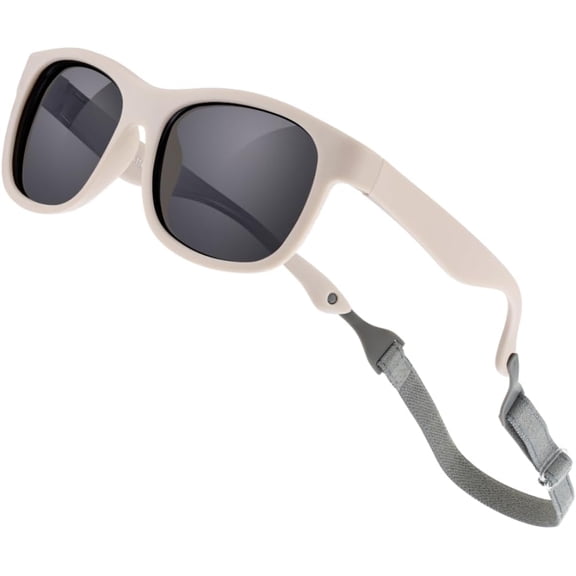 Baby Sunglasses with Strap Polarized Flexible UV400 for Infant Toddler Boys Girls Age 0-24 Months