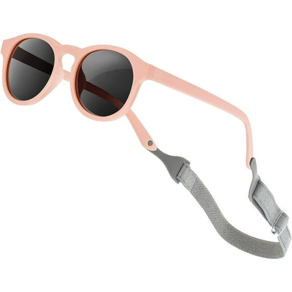 Baby Sunglasses with Strap Polarized Flexible UV400 for Infant Toddler Boys Girls Age 0-24 Months