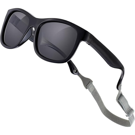 Baby Sunglasses with Strap Polarized Flexible UV400 for Infant Toddler Boys Girls Age 0-24 Months