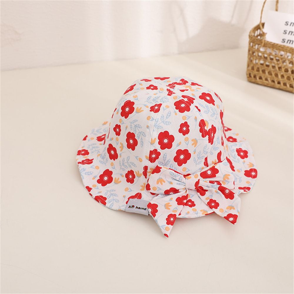 Red and White Polka Dot Bucket Fisherman Hat