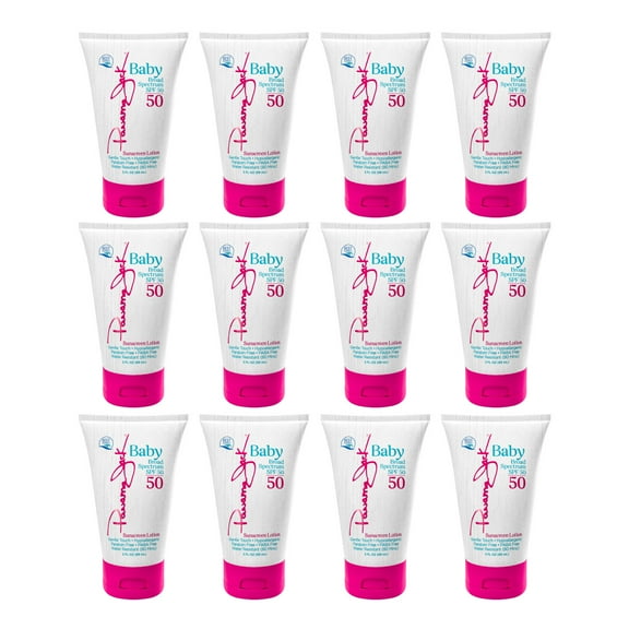 Baby Sunscreen Lotion - SPF 50, Broad Spectrum UVA/UVB Protection, Hypoallergenic Gentle Touch, Reef-Friendly, PABA, Paraben, Gluten & Cruelty Free, Water Resistant (80 Minutes), 3 FL OZ