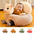 thumbnail image 1 of Baby Support Chair Infant Sitting Learning Sofa with Soft Fleece Animals Design Non-Slip Bottom for Spine Protection and Comfortable Play Seating Seasonal Savings for the Holidays, 1 of 6