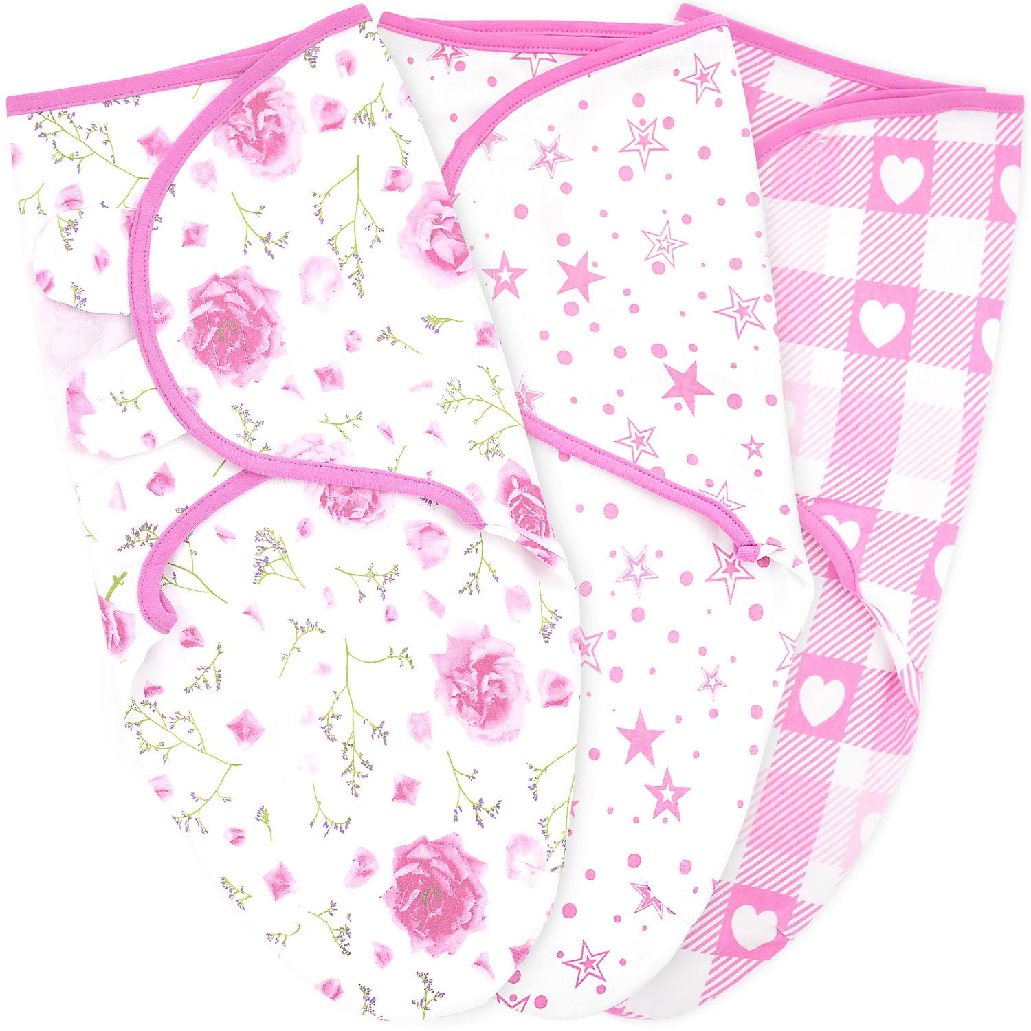 Swaddles for Newborns Baby Swaddle Pack of 3, 03 Month, 100 Cotton Newborn Swaddle Baby Wraps