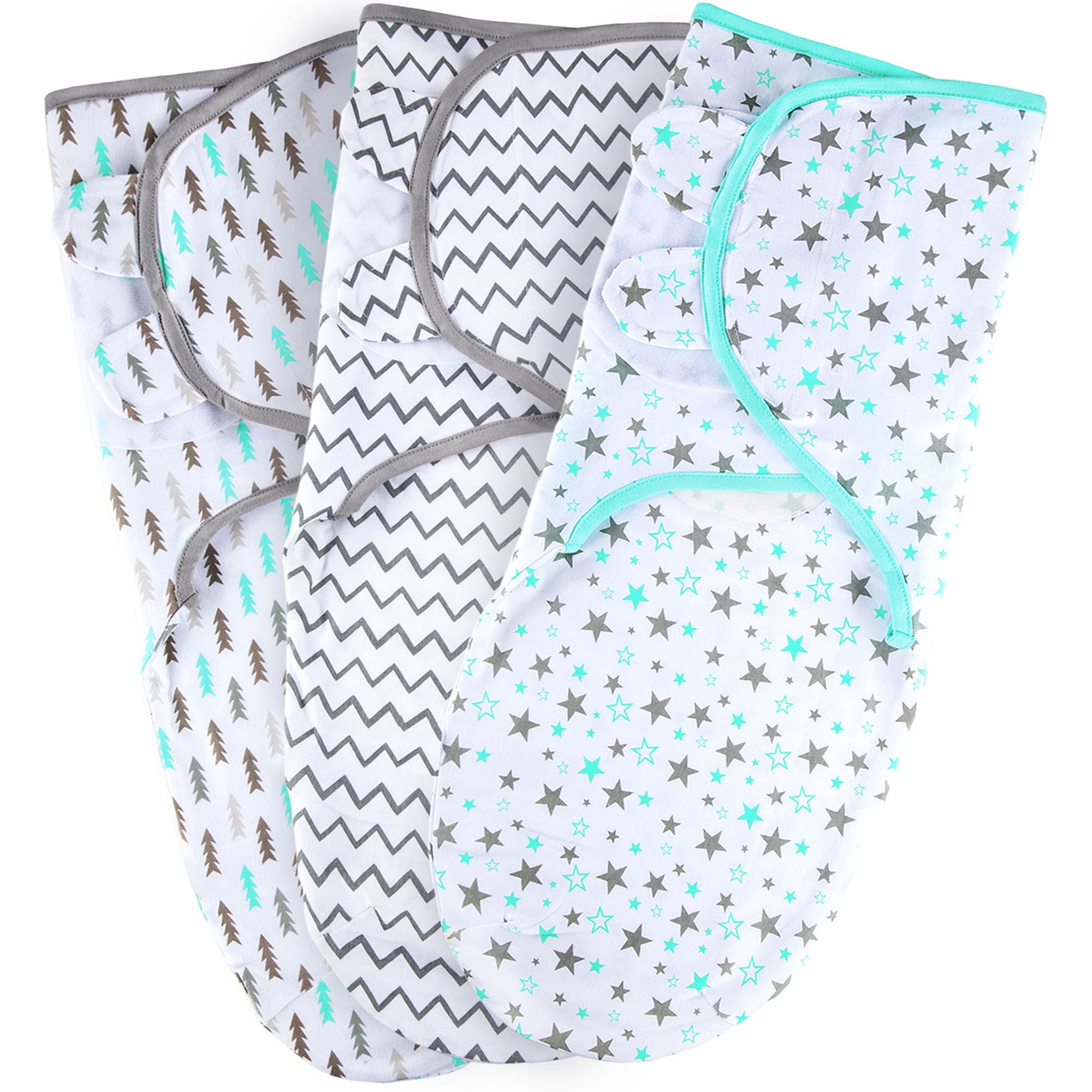 Baby Swaddle Blanket Boy Girl, 3 Pack Preemie Size Newborn Swaddles Up to 7 Pounds, Premature