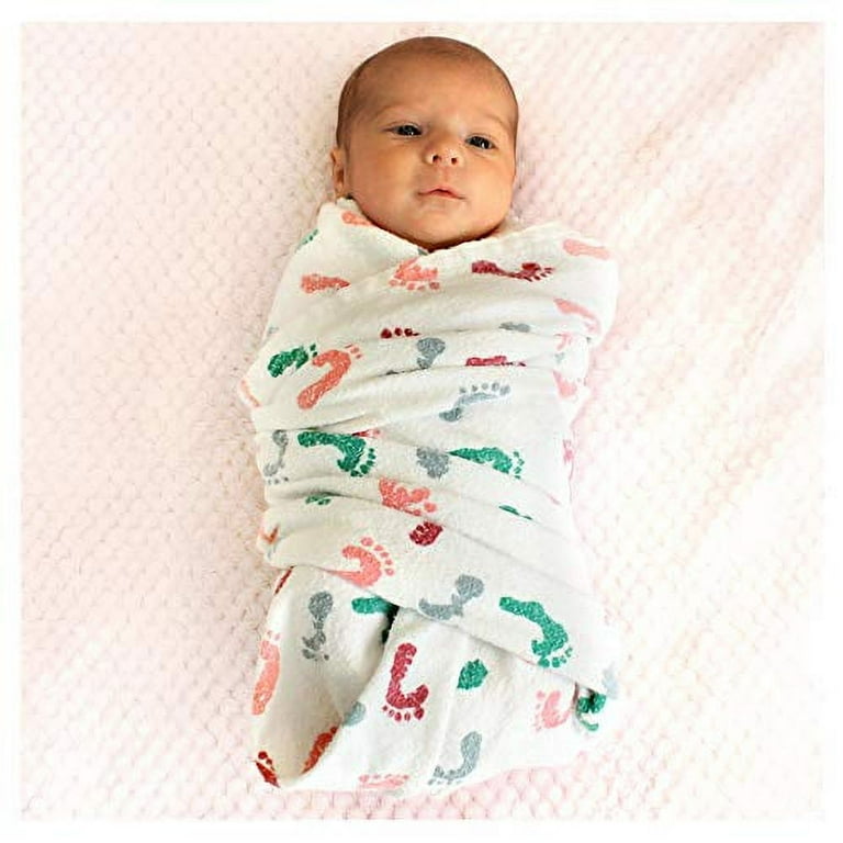 Swaddle Baby Hospital Receiving Blanket 3 Pack for Boy Girl Newborn Babies Breathable Cotton Durable Hospital Quality Generous Size Baby Feet 3 Pack Walmart