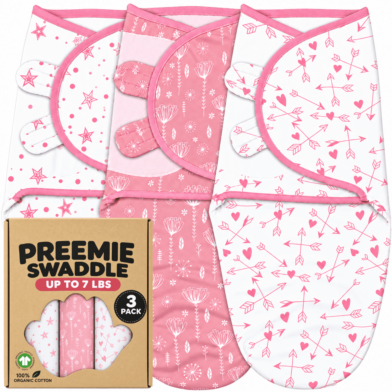 Bublo Baby Swaddles for Newborns 0–3 Months, Organic Cotton Baby Swaddle Blanket, Infant Swaddle Sack, Baby Swaddles 0–3 Months, Newborn Sleep Sacks, Baby Blanket Sleep Sack for Baby Boys & Girls