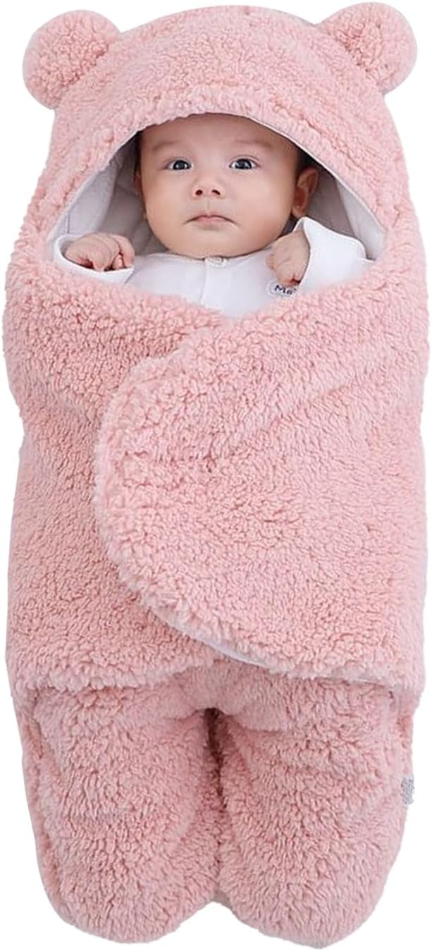 Baby Swaddle，Boys Girls Swaddle Blanket，Cute Bear Plush Essential ...