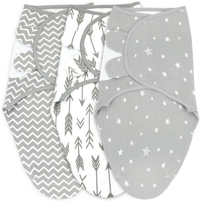 Baby Swaddles for Newborns - 3 Pack Baby Swaddles for 0-3 Months - Baby Swaddle Sleep Sack