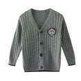 thumbnail image 1 of Baby Sweater Toddler Long Sleeve Cable Knit Button Cardigan Autumn Fall and Winter Knit Top 4 Years-5 Years, 1 of 4