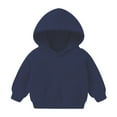 thumbnail image 1 of Baby Sweatshirt Size 12-18 Months Pullover Solid Plus Babies Hooded Color Navy Hoodies & Sweatshirts, 1 of 3