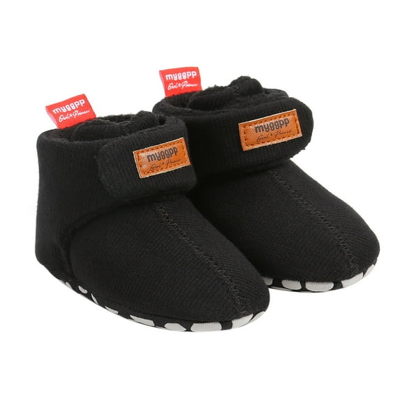Baby Sweetie Baby Girls Boys Warm Thickened Plush Boots Flat Shoes Non-Slip Soft Sole First Walker Winter Snow Crib Shoes
