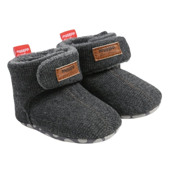 Baby Sweetie Baby Girls Boys Warm Thickened Plush Boots Flat Shoes Non-Slip Soft Sole First Walker Winter Snow Crib Shoes