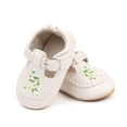 thumbnail image 1 of Baby Sweetie Baby Girls Princess Shoes, Soft PU Leather Embroidery Flower Non-slip First Walker Shoes Toddler Shoes, 1 of 6