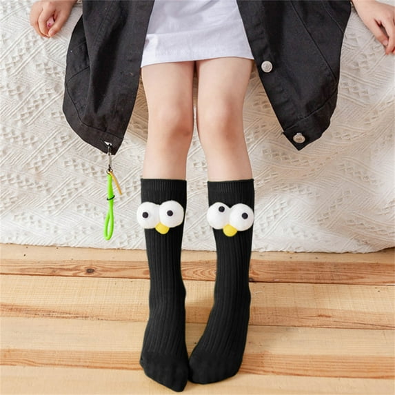Baby Sweetie Baby Knee High Socks Soft Toddler Tube Socks Funny Big Eye Tall Socks Stockings Infants Toddlers Socks