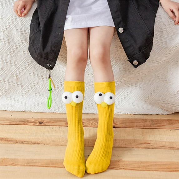 Baby Sweetie Baby Knee High Socks Soft Toddler Tube Socks Funny Big Eye Tall Socks Stockings Infants Toddlers Socks