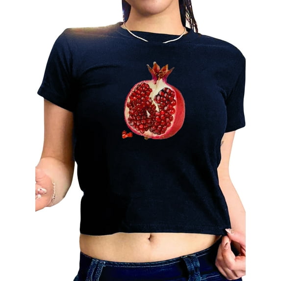 Baby Sweetie Baby Tees for Women Summer Short Tops Short Sleeve Graphic Print Slim Fit E-Girls Aesthetic Streetwear