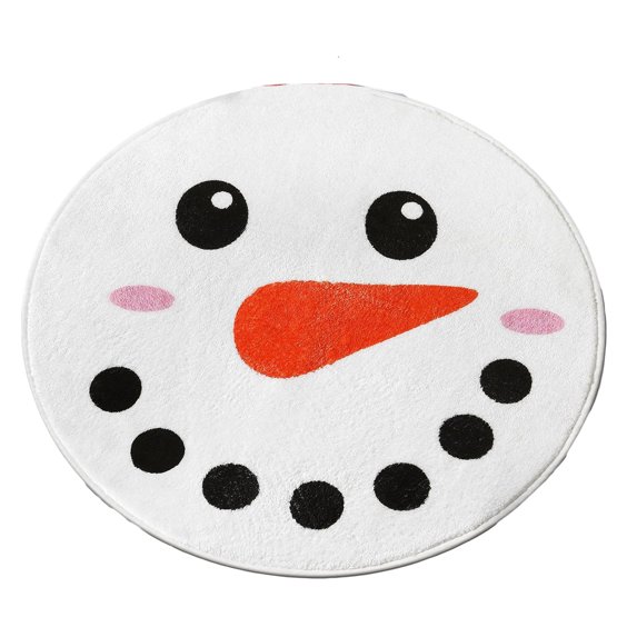 Baby Sweetie Christmas Bathroom Rugs Cute Snowflake Candy Snowman Bath Mat Non-Slip Absorbent Floor Door Mat for Home Decor