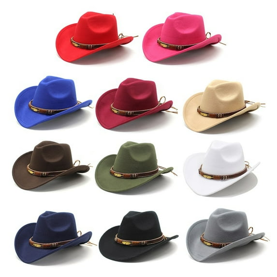 Baby Sweetie Classic Wide Brim Floppy Hat Western Hat Wool Felt Bowler Cap Classic Vintage Bowler Hat for Women Men