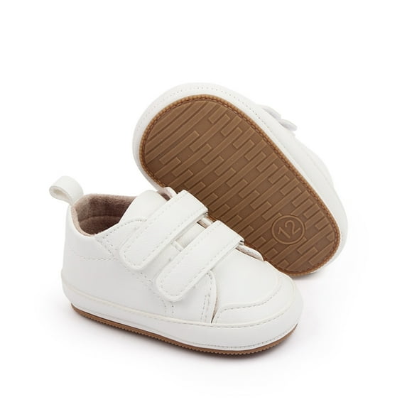Baby Sweetie Infant Baby Boys Girls Moccasins Sneakers Solid PU Leather Anti-Slip Sole Prewalker First Walker Shoes