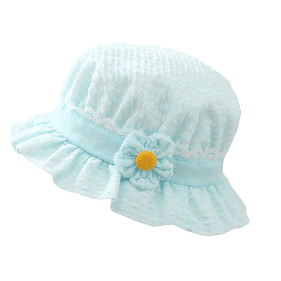 Baby Sweetie Infant Girls Fisherman Hat Cute Flower Wide Brim Sun Protection Bucket Cap Summer Sunscreen Princess Basin Hats