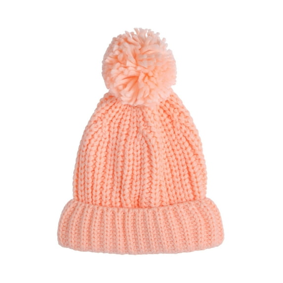 Baby Sweetie Kids Knit Beanie Hat, Cute Soft Thickened Solid Color Beanie Warm Winter Cap for Girls Boys