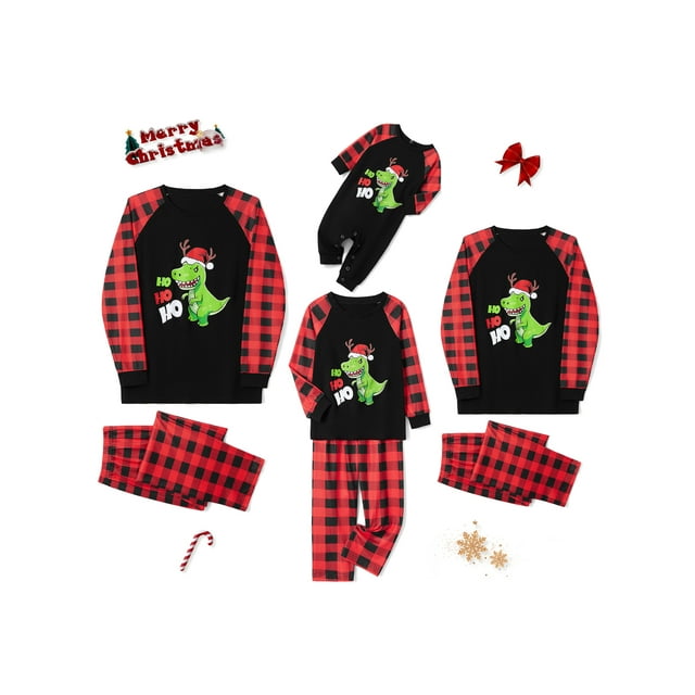 Baby Sweetie Matching Family Pajamas Sets Christmas PJ's Dinosaur Print