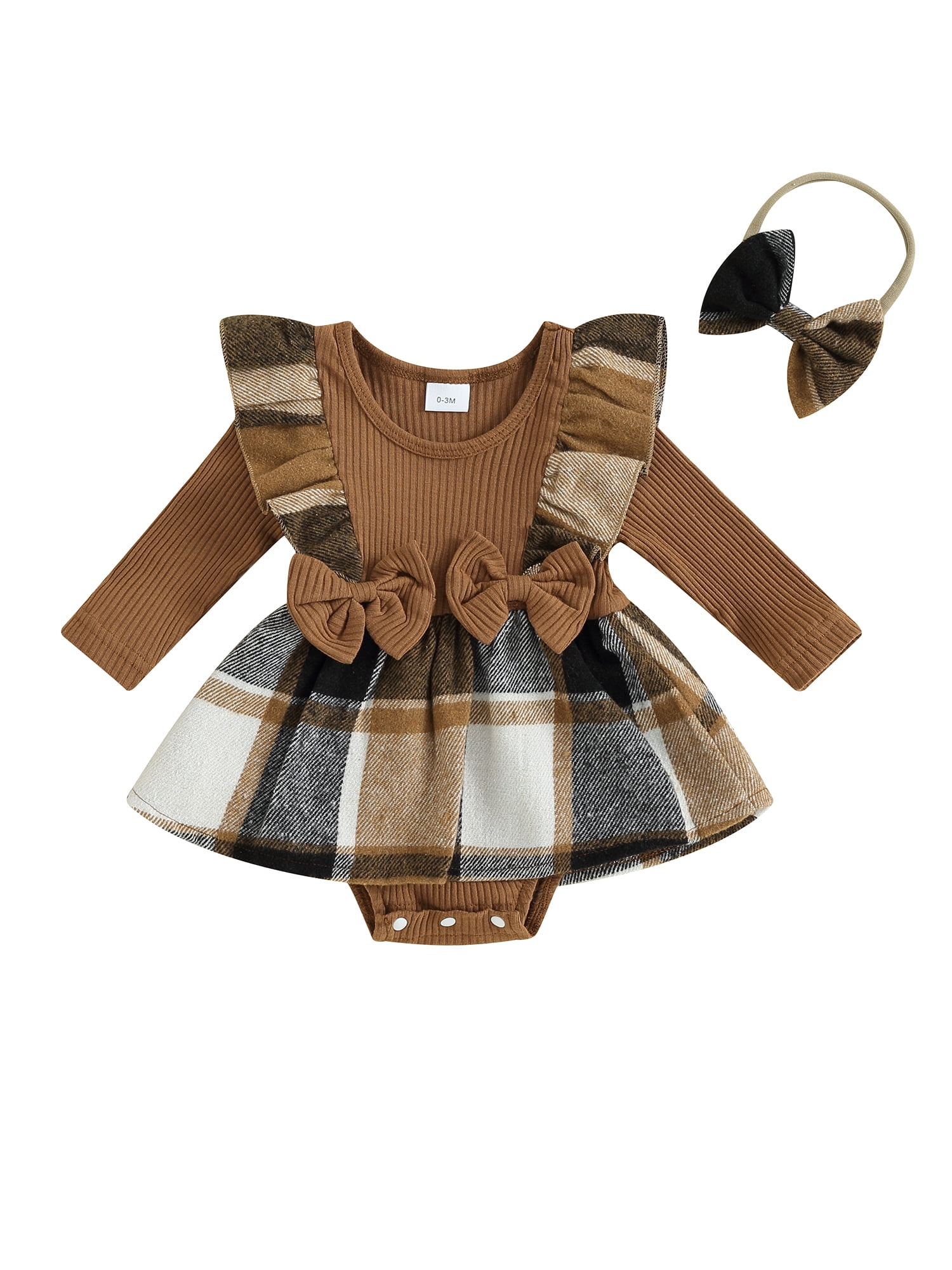 Swan Patterned Light Cotton Baby Romper Dress