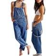 thumbnail image 1 of Baby Sweetie Women Long Casual Loose Bib Pants Overalls Baggy Rompers Jumpsuits with Pockets, 1 of 8