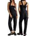 thumbnail image 1 of Baby Sweetie Women Long Casual Loose Bib Pants Overalls Baggy Rompers Jumpsuits with Pockets, 1 of 9