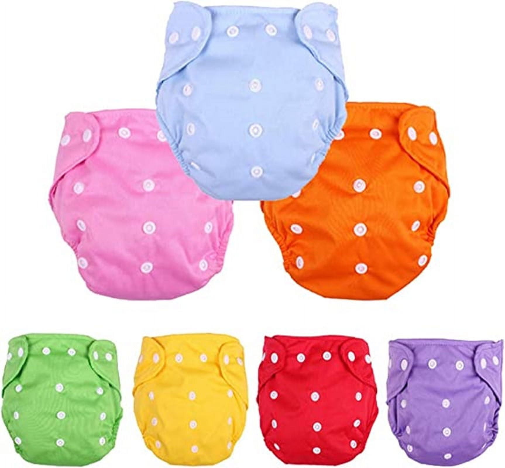Triani Baby Swim Diapers 8pcs One Size Reuseable Washable & Adjustable for Swimming Lesson & Baby Shower Gifts (0-1 years)