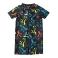 thumbnail image 1 of Baby Swimsuit Boy Toddler Kids Boys Cartoon Dinosaur Shark Print Zipper Front One Piece Swimsuit Breathable Quick Dry Kids Swimsuits Black 1 Years-2 Years, 1 of 4