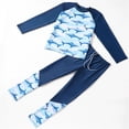 thumbnail image 1 of Baby Swimsuit Boys Long Sleeve Upf 50+ Two Piece Rash Guard for Surfing Bathing Suits for Girls Sky Blue1 5-6 Years, 1 of 3