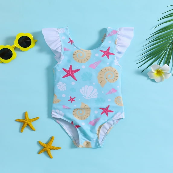 Baby Girl Swimsuit Girls Swimsuit 1 PC Kids Bathing Suits for Kids 3-6 Months