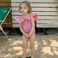 thumbnail image 1 of Baby Swimsuit Girls Ruffles 1 Piece Swimsuit Girls Toddler Bathing Suits Size 3-6M Girls Clothes, 1 of 6
