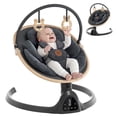 thumbnail image 1 of Baby Swing, Portable Bluetooth Infant Swing with Timer, 5 Speeds, 10 Lullabies, 5-Point Harness, Black, 1 of 8