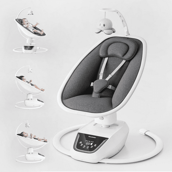Baby Swing, Multi-Motion Baby Swing, Baby Swings for Infants, Bluetooth Enabled with 5 Unique Motions(White)