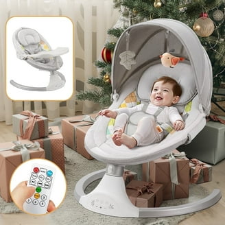 Babyomi Baby Swing for Infant, Electric Bluetooth Swing Rocker