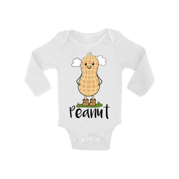 Baby T Shirts For 18M - Baby 6 - 12 - 18 Months - Cute Peanut Bodysuit