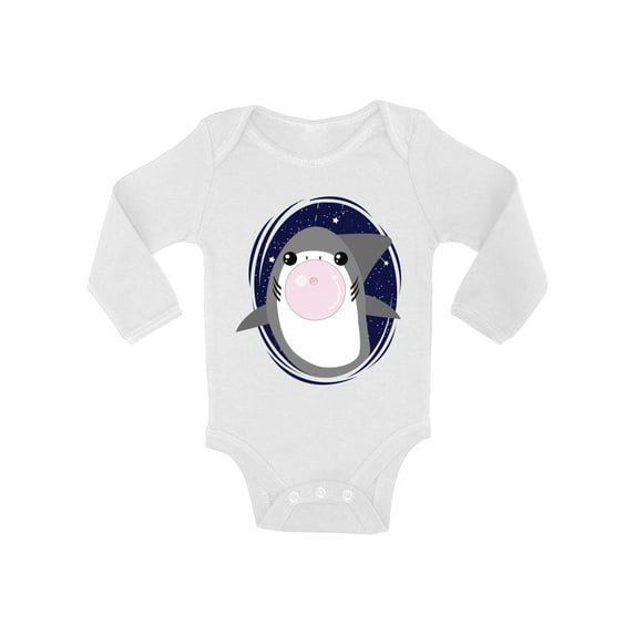 Newborn Shirts - NB 6M 12M 18M - Shark Bodysuit