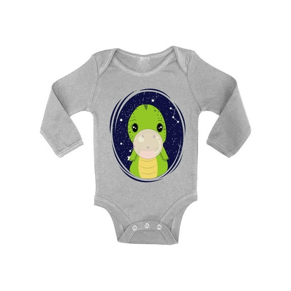 Baby T Shirts - Newborn 6 - 12 - 18 Months - Dinosaur Long Sleeve Bodysuit