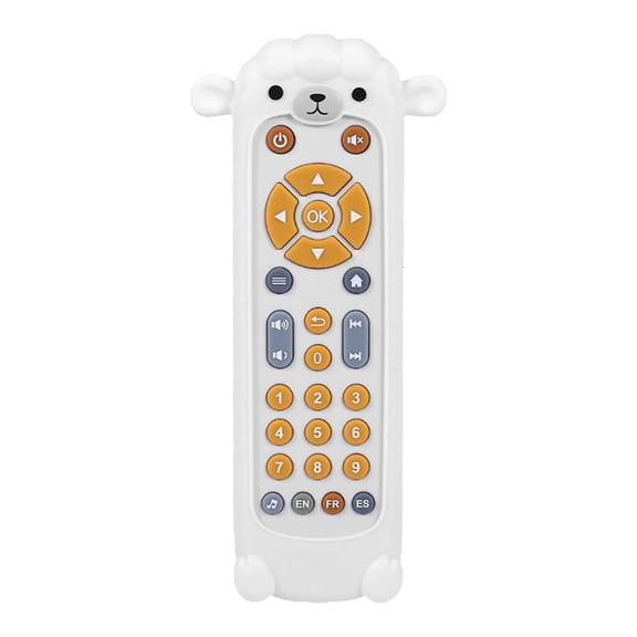 Baby TV Remote Control Toy With Light And Sound Realistic Controller For Young Children With 3 Languages Early Education Learning Music Toy Preschool Baby Boys And Girls Clean Mattress Musical Carpet