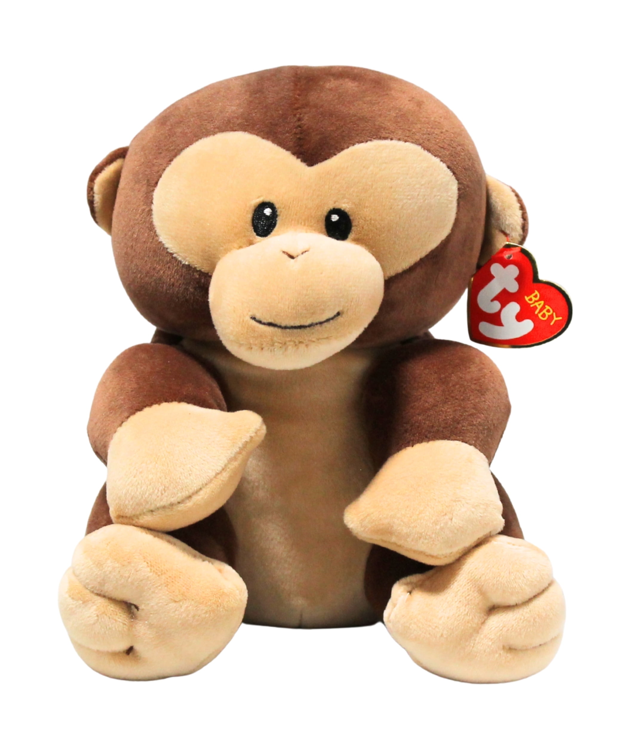 Baby Ty - Banana the Brown Monkey – Medium - Stuffed Animal