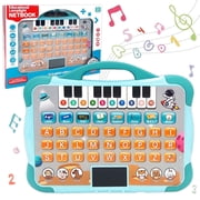 Baby Tablet Toy, Toddler Toys 1 2 3 for Boys Girls, Educational Toys with Light and Music, Learning Toys for Toddlers 2-5 Year Old