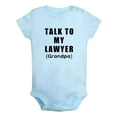 thumbnail image 1 of Baby Talk To My Lawyer (Grandma & Grandpa) Romper Newborn Bodysuits Infant Jumpsuits Childs Clothes Graphic Outfits, 1 of 5