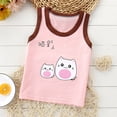 thumbnail image 1 of Baby Tees Boys Summer Cute Print Sleeveless Tank Top Stretchy Casual Boys' Tops Pink 3-6 Months, 1 of 3