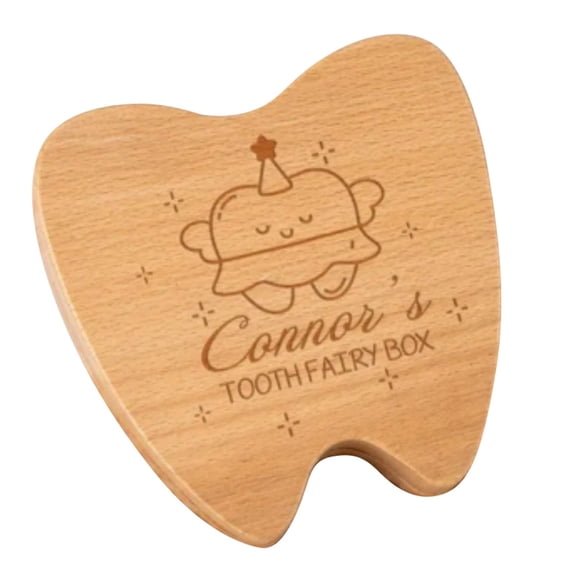 Baby Teeth Memorial Box - Handmade Storage - Solid Wood - Growth Souvenir - Records Milestones - Safe Material