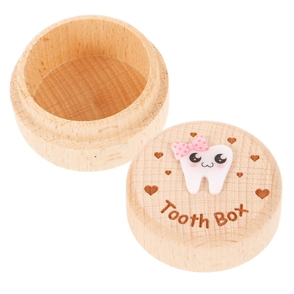 Baby Teeth Storage Box Small Boxes for Gifts Fairy Tooth Holder Kit Lanugo Child