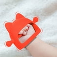 thumbnail image 1 of Baby Teether Toys,Silicone Teething Toys for Babies 0-6 Months,Never Drop Baby Chew Toys for Teething Relief, Teething Pacifiers,Baby Toys 0-6 Months,Ideal Gifts for Baby Shower, Orange, 1 of 6