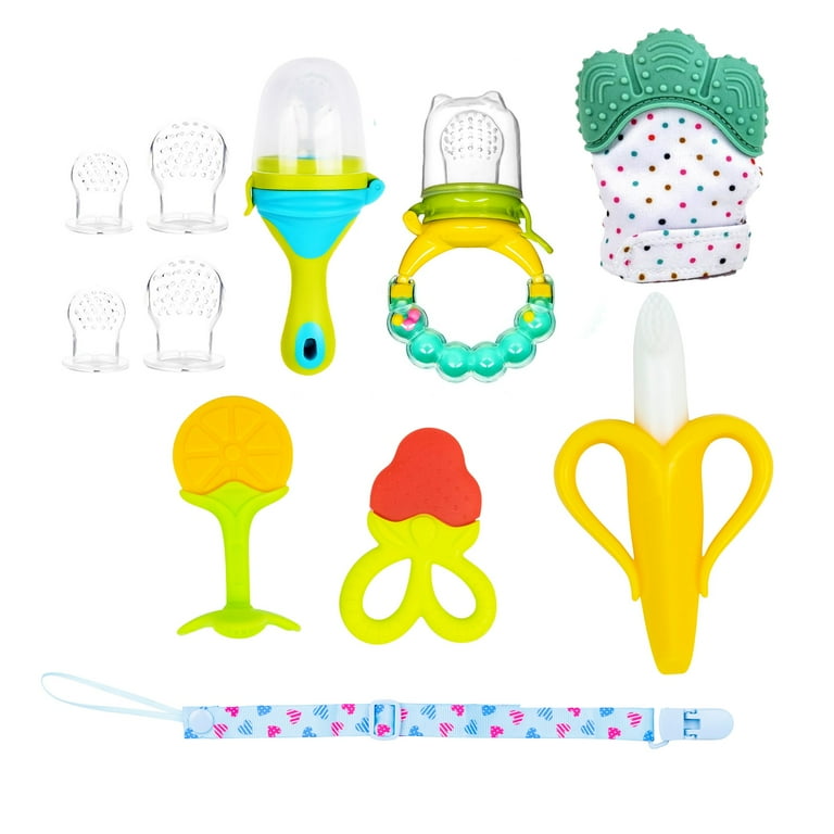 KAILEXBABY BPA-Free Silicone Baby Teething Toy Set with Food