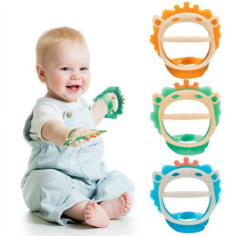 Baby Teething Toy, AMIR Baby Toys Soft Silicone Teething Toys BPA Free Baby  Teether Baby Chew Toys for Baby New Born Sucking Needs Baby Pacifier Blue